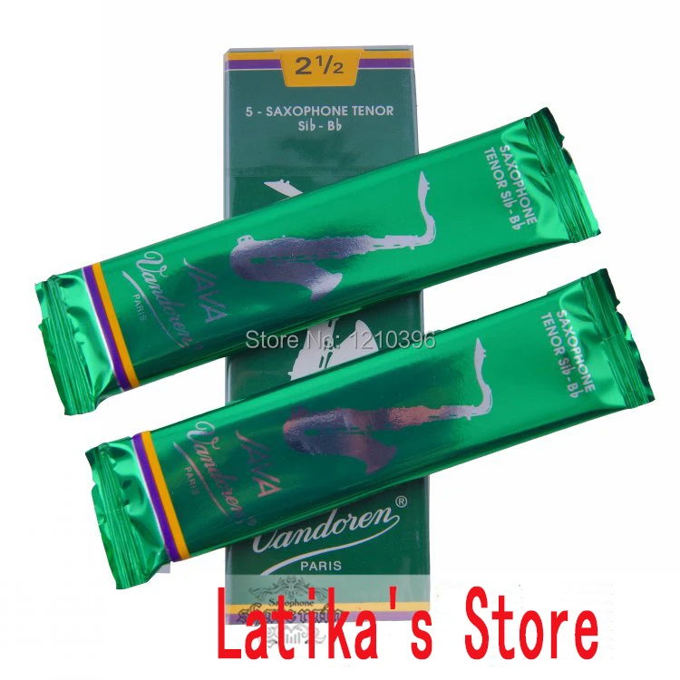 Мундштук для кларнета vandoren Java Саксофон тенор Sib Bb сила тростника 2,5#, 3# серый зеленый ящик 5