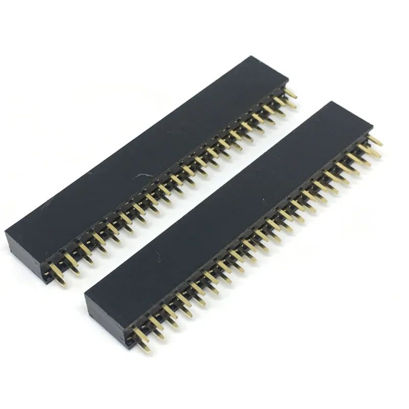 10 шт./лот высокое качество 2x20 Pin 40P 2 мм двухрядный женский прямой шаг заголовка |