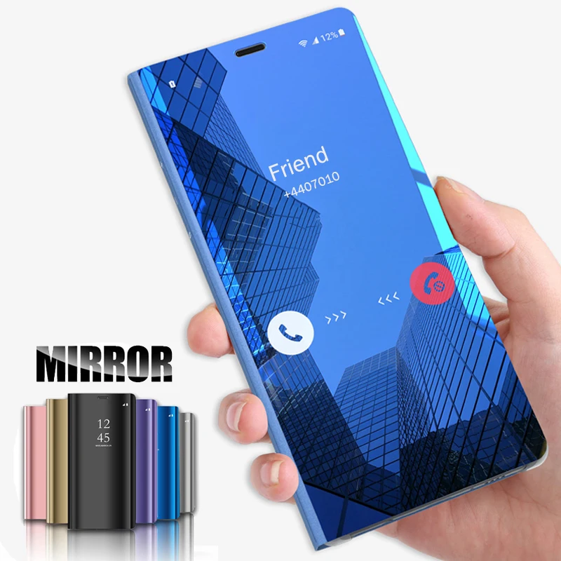 Роскошный зеркальный флип чехол для Huawei P Smart 2019 P40 Pro P30 Light Psmart Plus 6 3 Hawei 30 40 мягкие