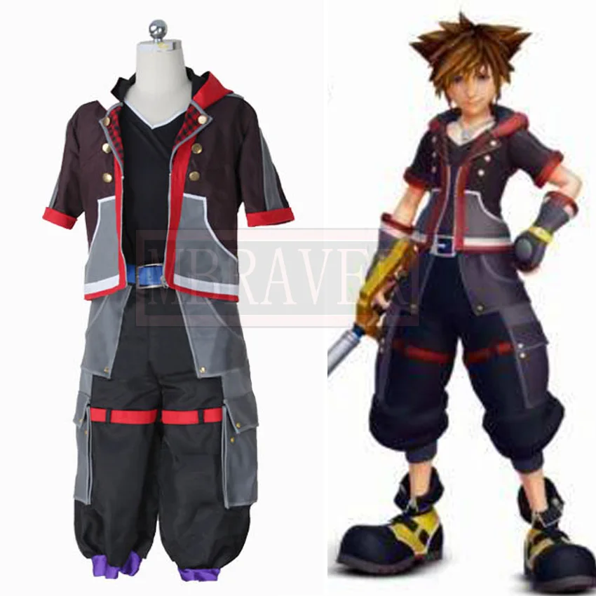 Костюм для косплея Kingdom Hearts Sora любой размер|sora cosplay|cosplay costumekingdom hearts sora |