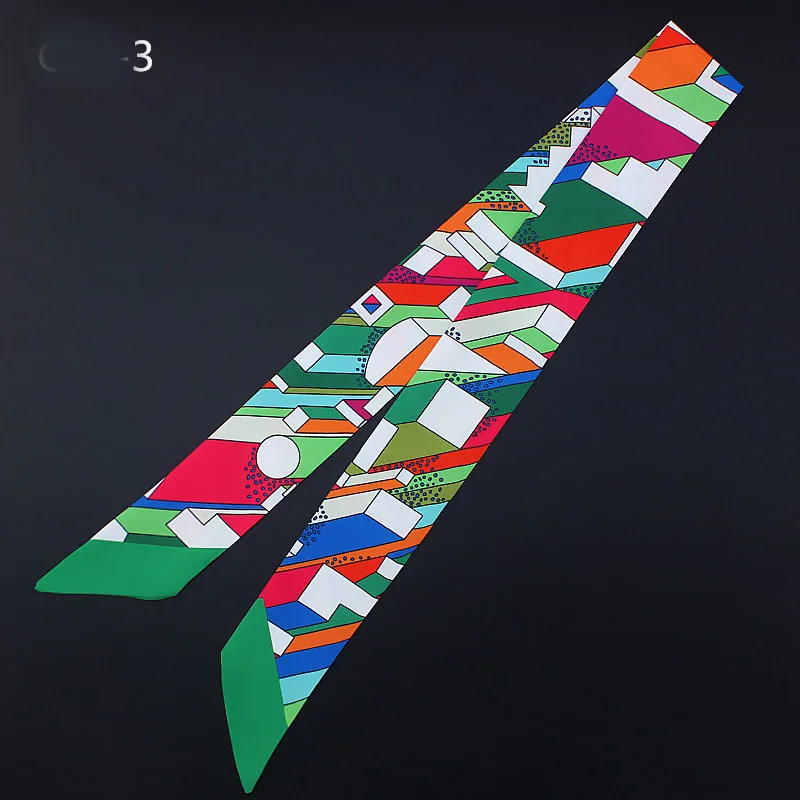 Новый саржевый шелковый шарф Женский дизайнерский галстуки в клетку и полоску с