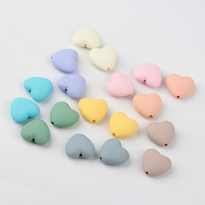 Цвет макарун матовая резина краска любовь прямые бусины сделай сам серьги