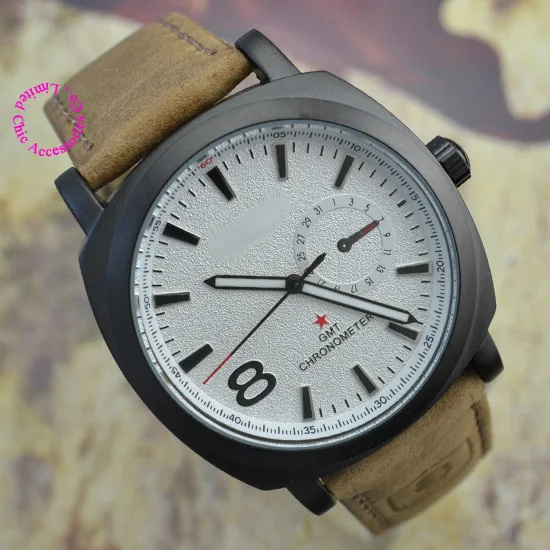 Часы наручные мужские кварцевые с кожаным ремешком | Наручные часы