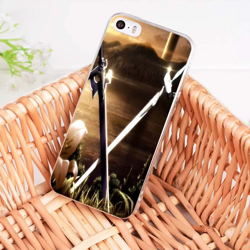 Чехол для телефона MaiYaCa Sword Art Online SAO Anime Manga с уникальным дизайном iPhone 8 7 6 6S Plus X 10 5 5S
