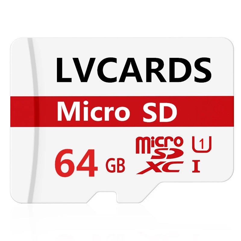 64GB LVcards12 Micro sd карта 32 ГБ/64 Гб/128 ГБ UHS-1 16 Гб класс 10 Флэш-карта памяти tf карты Microsd для смартфона LV5 - Емкость: 64GB