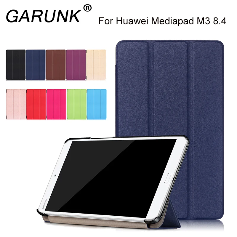 Чехол для Huawei Mediapad 8.4 '' GARUNK Tri fold Стенд Крышка Магнитный Кожи Сальто