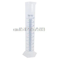 transparent plastic graduated cylinder 1000ml 10 milliliter lab test