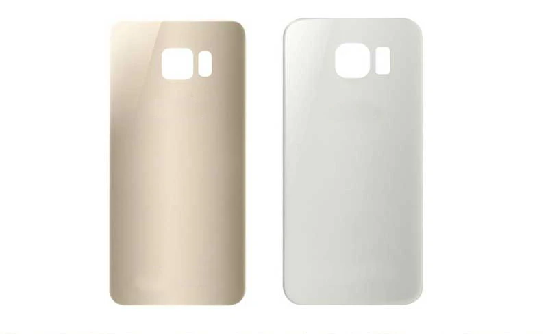 Для samsung Galaxy S6 Edge G925 стеклянная задняя крышка батарейного отсека задняя крышка корпуса для Galaxy S6 Edge камера стеклянная рамка объектива Запасная часть