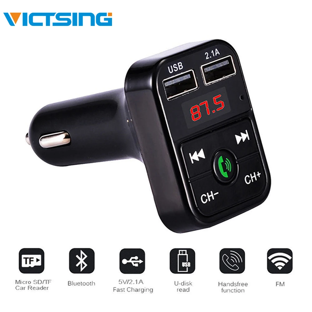 Bluetooth MP3 плеер VicTsing FM передатчик беспроводной радиоадаптер USB2.0 автомобильное