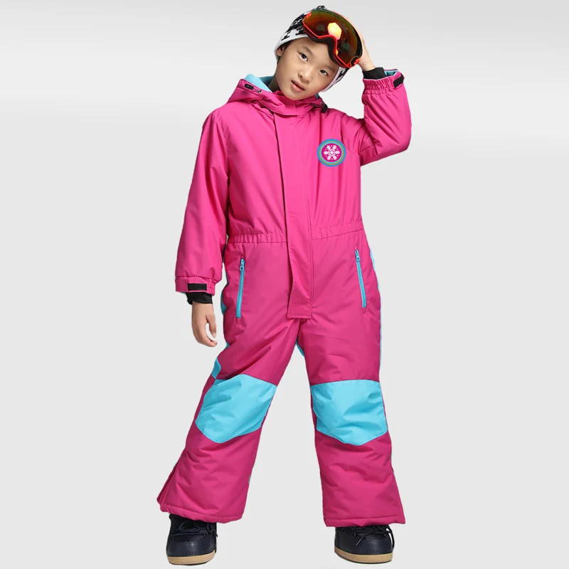 Коллекция 2017 года цельный водонепроницаемый лыжный костюм для мальчиков Детский