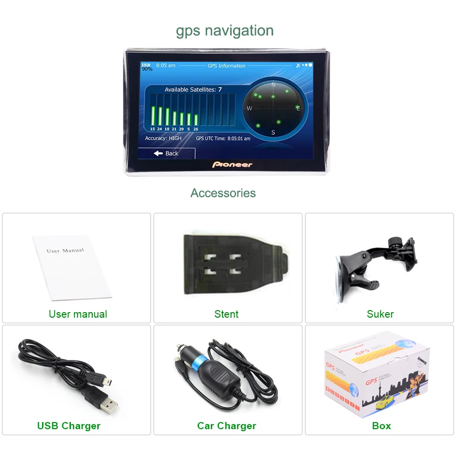 Автомобильный навигатор MTK MS2531 5 дюймов HD GPS CE 6 0 процессор 800 МГц FM/4 ГБ 128 м новейшие