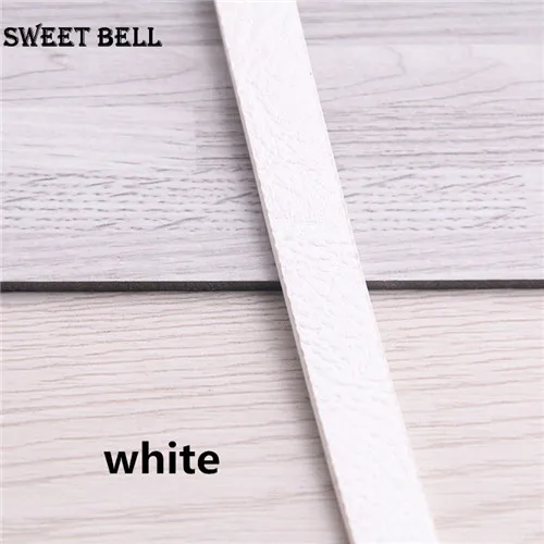 white 3 корня 1,2 метра x 10 мм плоский шнур из искусственной кожи и веревка для изготовления ювелирных изделий своими руками аксессуары для изготовления модных ювелирных изделий материал для браслета - Цвет: white