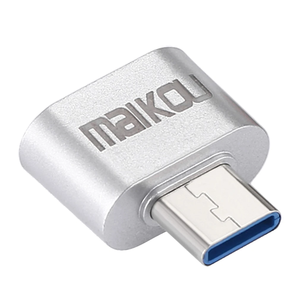 1 шт. Портативный USB 3 0 к Type C адаптер OTG разъем для всех устройств серебро