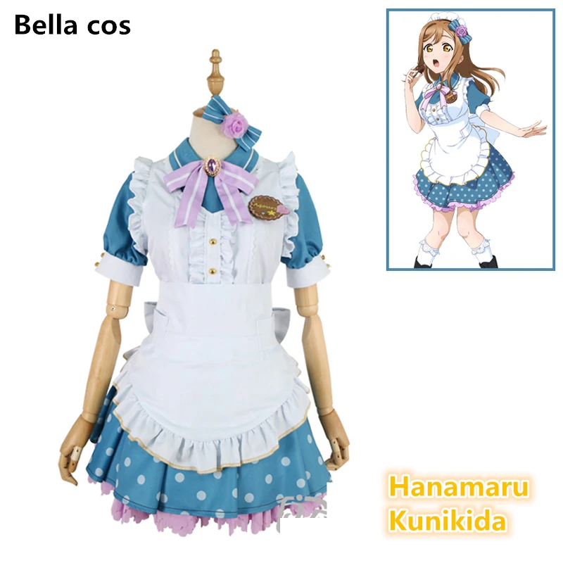 Индивидуальный размер Lovelive sunshine Aqours Hanamaru Kunikida карнавальный костюм фартук в стиле