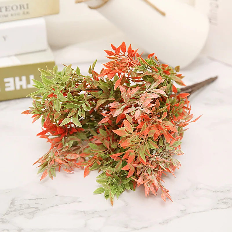 33 см искусственные листья перца травы Цветочные украшения из шелка цветок