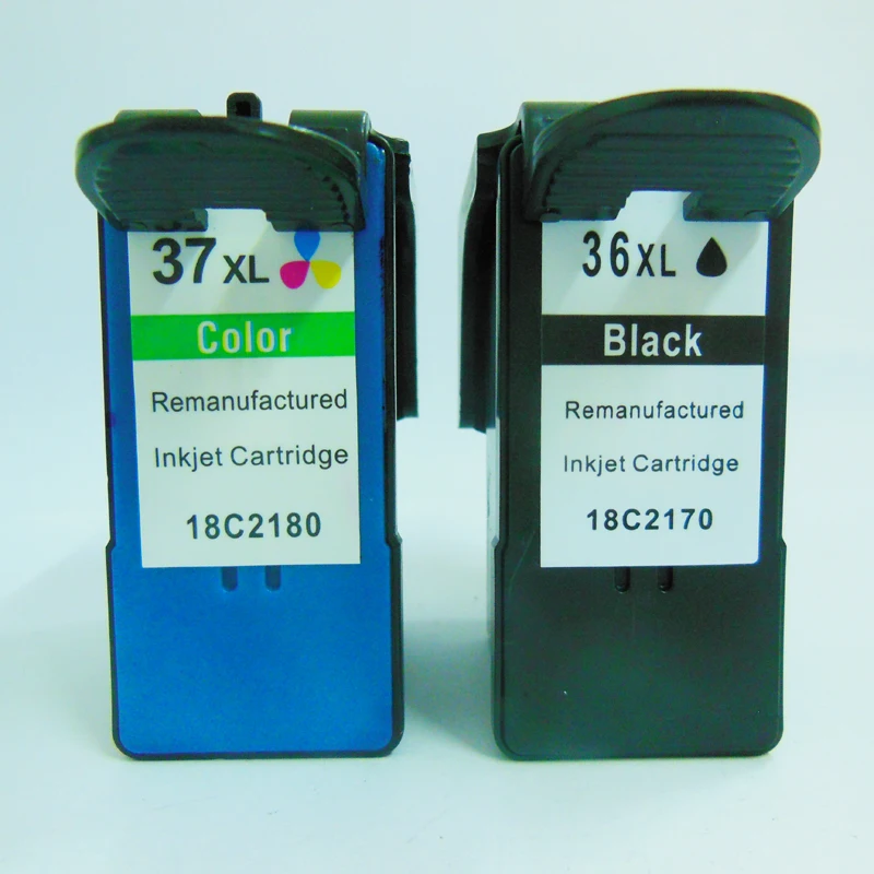 Einkshop 2 шт для Lexmark 36 37 картриджи Z2400 Z2410 Z2420 X3630 X3650 X4630 X4650 X5650 X6650 X6675 | Компьютеры и