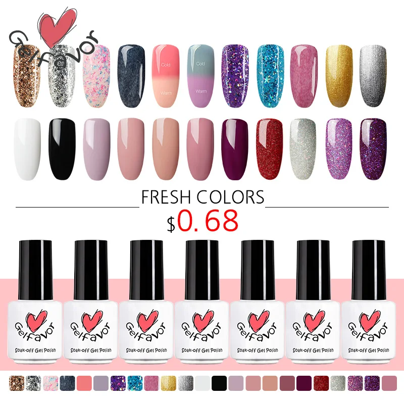 Гель лак для ногтей набор Гибридный Маникюр полуперманентный УФ эмаль белый гель