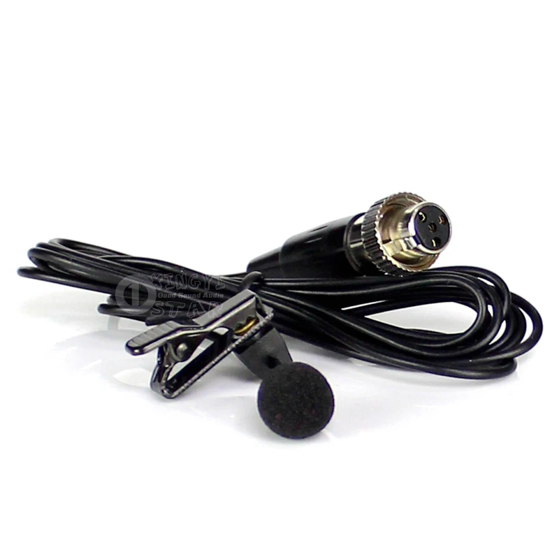 Петличный микрофон Mini XLR с 4 контактами зажим для микрофона микромикрофон