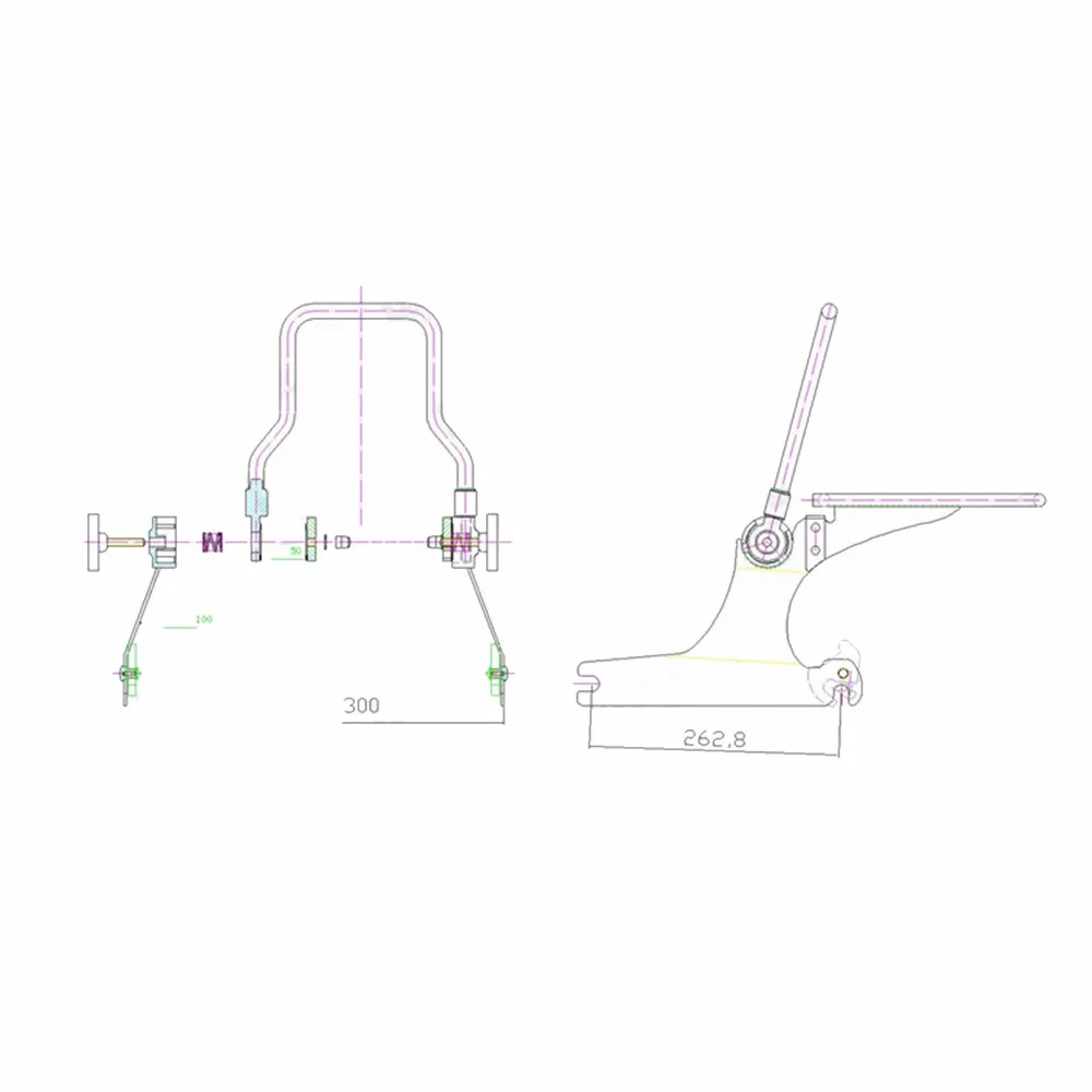 Backrest Sissy Bar Luggage Rack For Harley Dyna Street Bob Super Glide Low Rider | Автомобили и мотоциклы