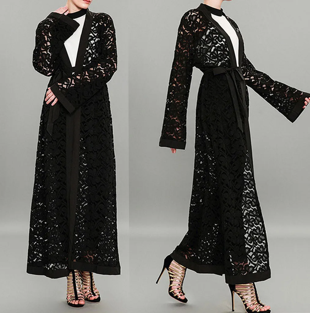 2019 абайя Дубай мусульманское платье женское этническое Исламская мусульманская