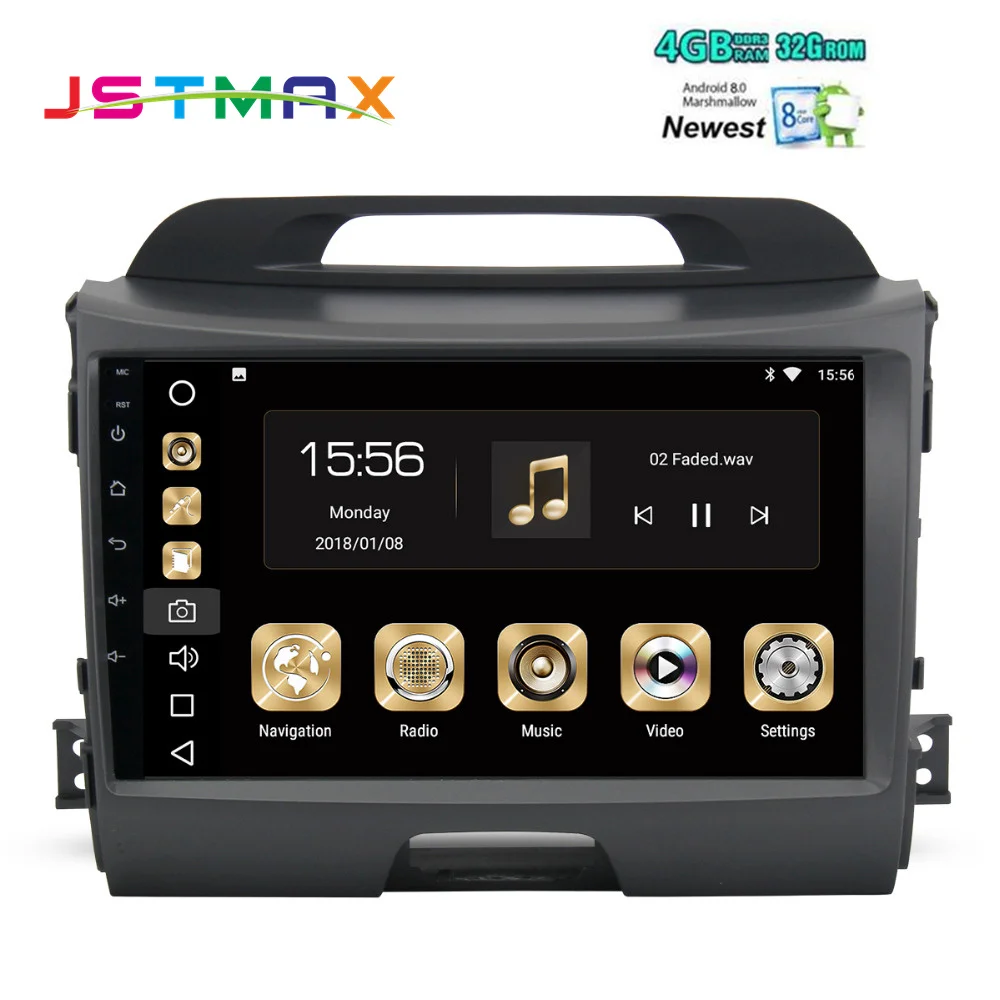 Автомобиль 2 din android 8 0 PX5 ядерный gps для KIA Sportage r 2011 2012 2013 2015 авто навигации головное