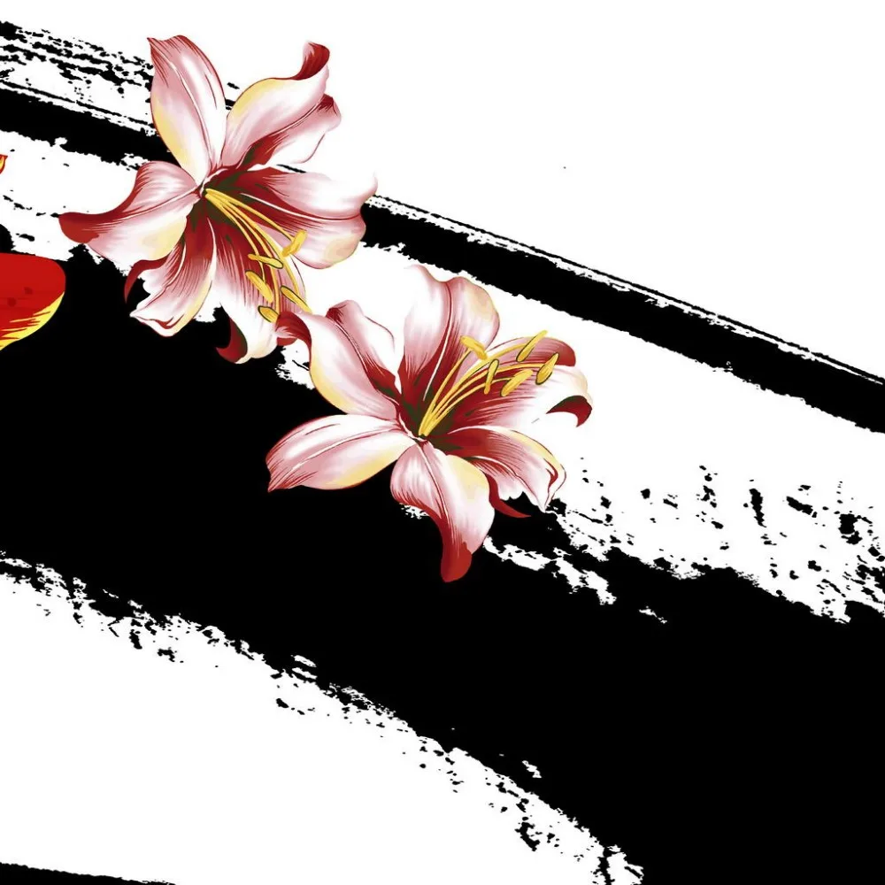 Современная Картина на холсте 3 панели абстрактная Лилия Цветок картина маслом