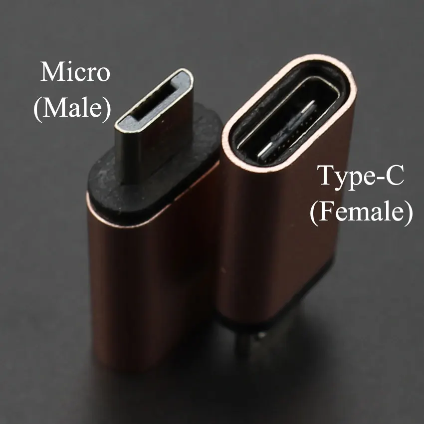Адаптер OTG с Type C на Micro USB / Поддержка синхронизации данных и зарядки конвертер для