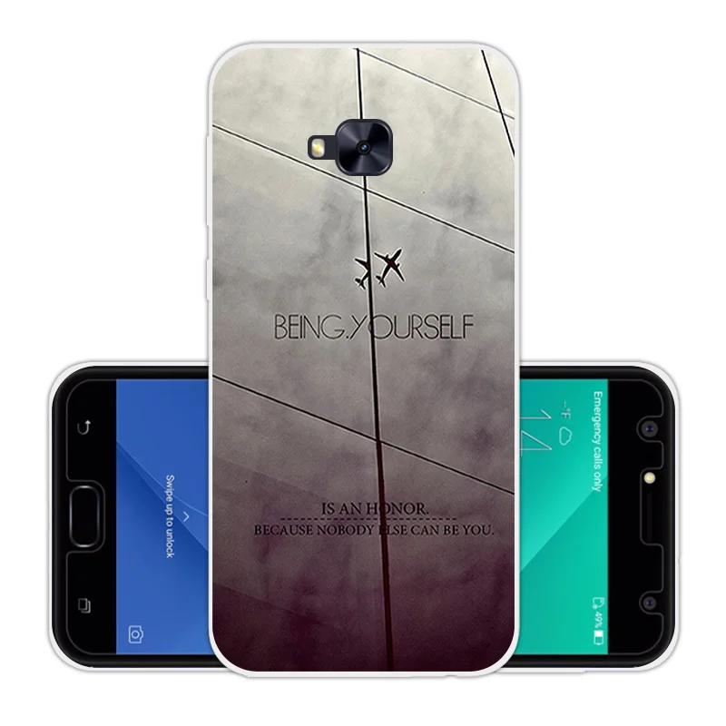 Для Asus Zenfone 4 Selfie ZD553KL Силиконовые ТПУ чехлы для телефонов DIY роскошные прозрачный