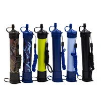 portable soldier pressure water filter purifier hiking camping survival emergency safety abs outdoor sports survival kit