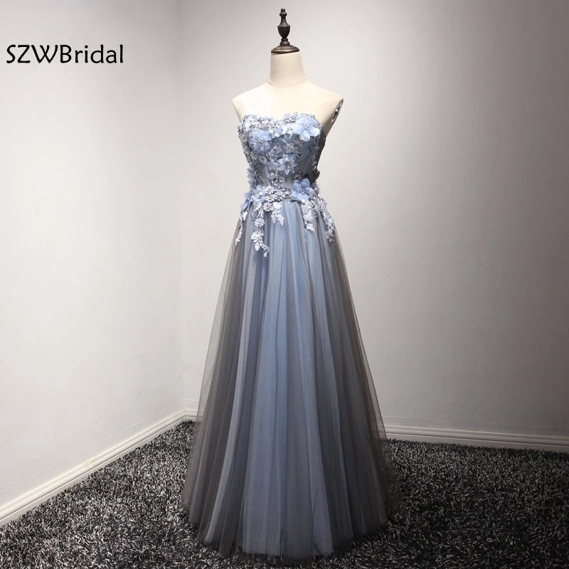 Женское вечернее платье с открытыми плечами кружевное контрастных цветов 3D