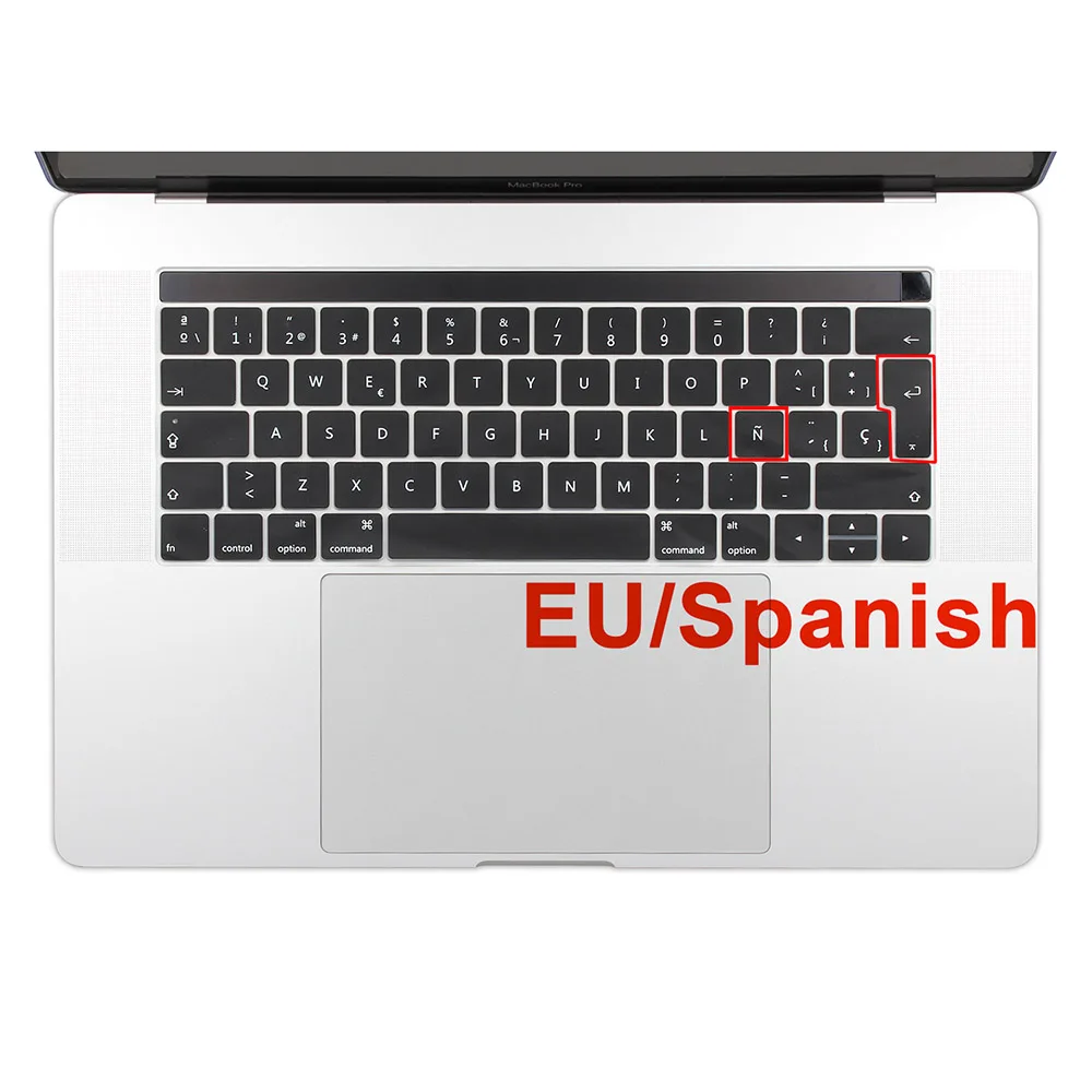 Мягкий силиконовый чехол для клавиатуры EU Enter нового Macbook Pro 13 дюймовая 15 модель с