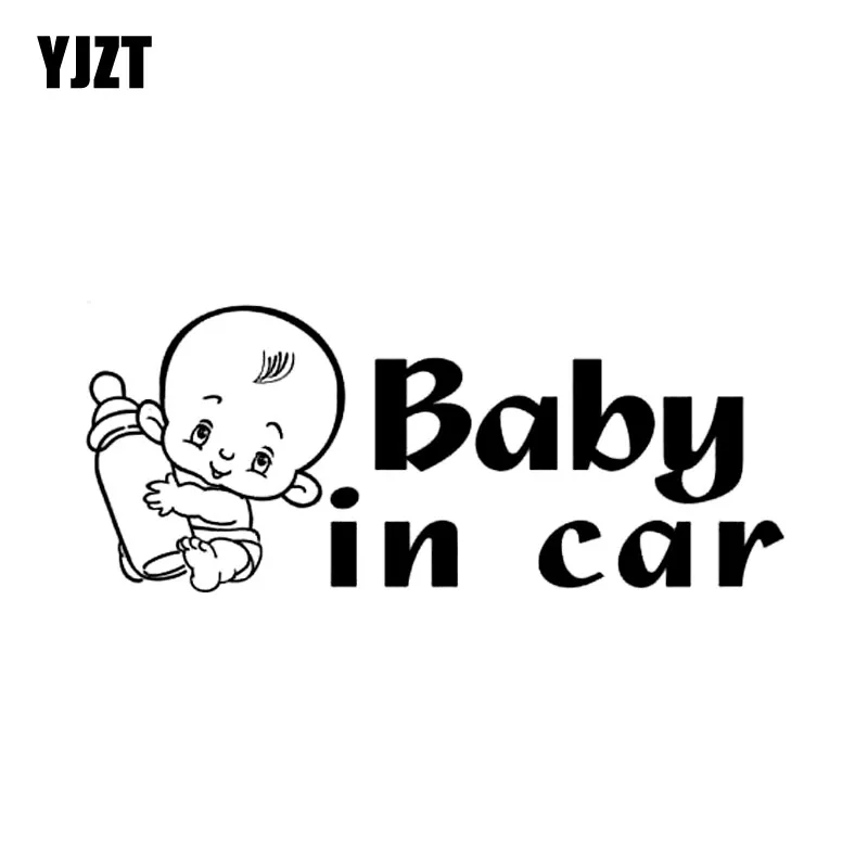 

YJZT 18 см * 7,5 см детский автомобильный персонаж Милая мультяшная виниловая наклейка автомобиль черный/серебряный цвет