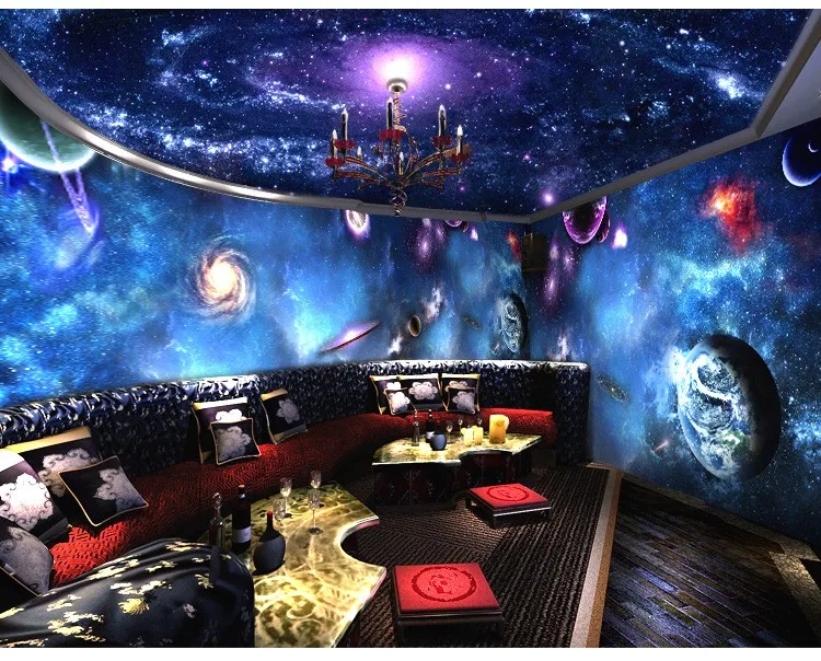 Beibehang бар KTV lounge комнаты потолок Настенные обои Звездные войны обои