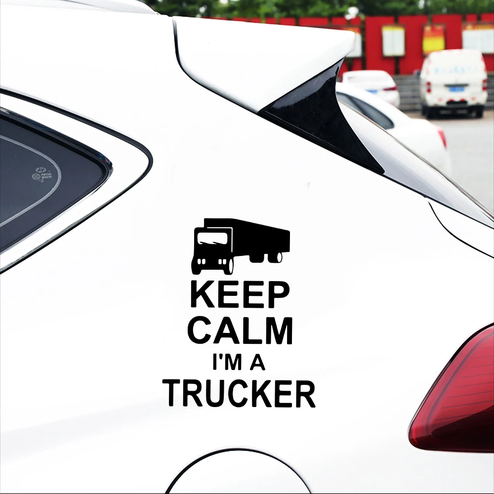 Светоотражающие 10 4x12 9 см Keep Calm I'm A Trucker наклейки и Авто Стайлинг кузова окна