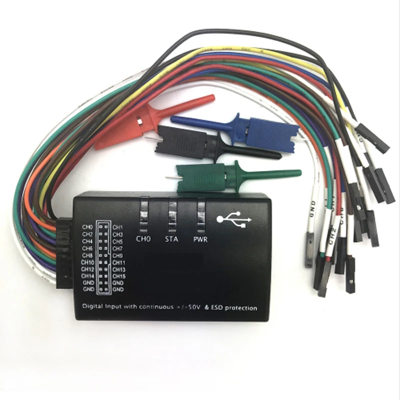 Saleae USB логический 100MHz 16Ch логический анализатор для ARM FPGA E4-004