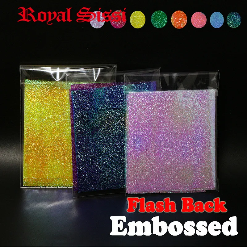 Новинка 8 цветов набор большой размер плёнка для вязания мушек рельефная