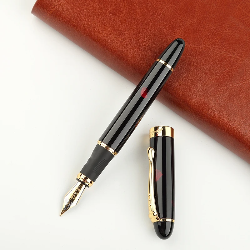 Ручка перьевая JINHAO X Iraurita полностью Металлическая Золотая Роскошная карандаш с