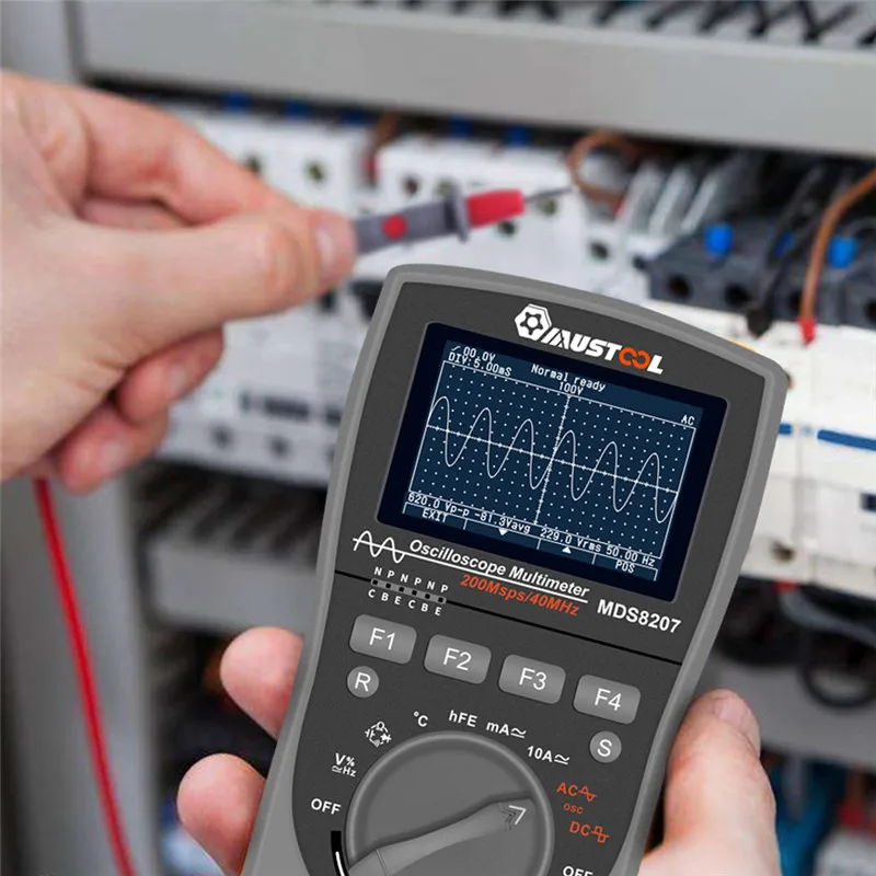 MUSTOOL MT8206 MDS8207 MT8205 MT99 MT109 2 в 1 цифровой Интеллектуальный Ручной осциллограф мультиметр напряжение тока