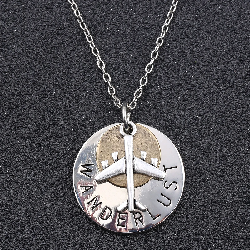 Ожерелье ручной работы в виде букв путешественника ювелирное изделие стиле