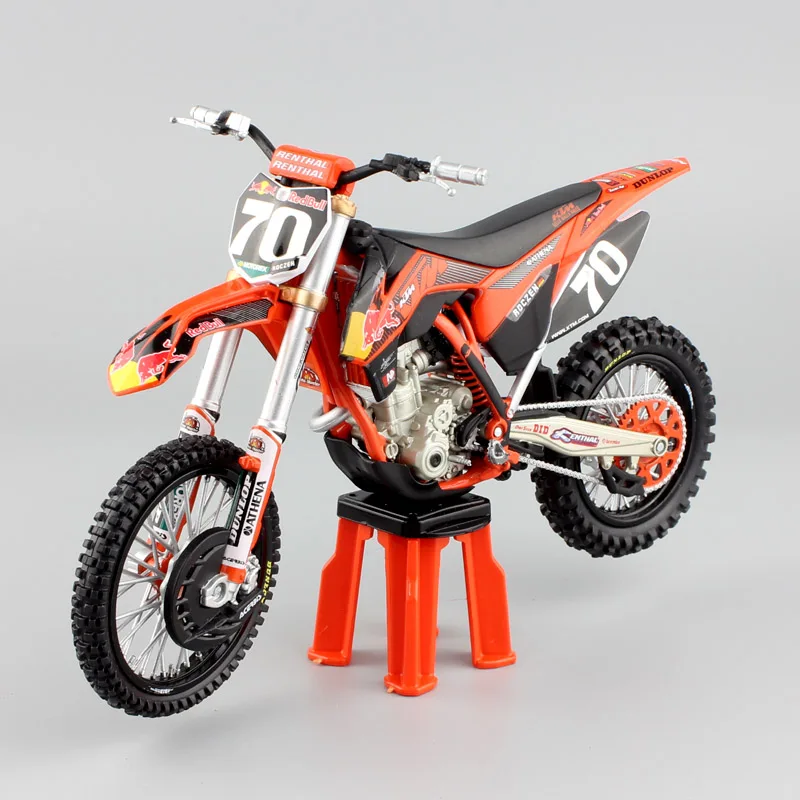 1/12 весы 2012 KTM 250 SX-F № 70 racer Кен Роксен напитка red bull от производителя мотоцикла dirt bike игрушечные машинки модели Enduro