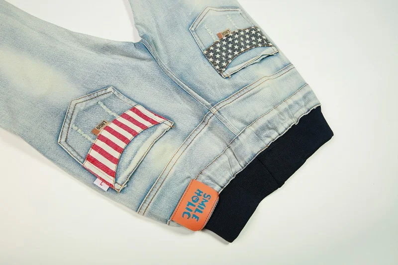 DIIMUU/детская одежда джинсы для мальчиков От 5 до 13 лет детские с эластичной