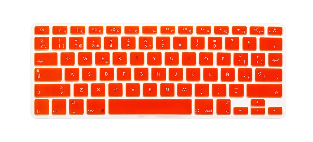 Силиконовый чехол для клавиатуры с испанской раскладкой Macbook Air Pro 13 15 17|spanish keyboard