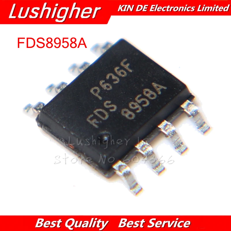 100 шт. FDS8958A FDS8958 SOP8 8958A SOP SMD | Электронные компоненты и принадлежности