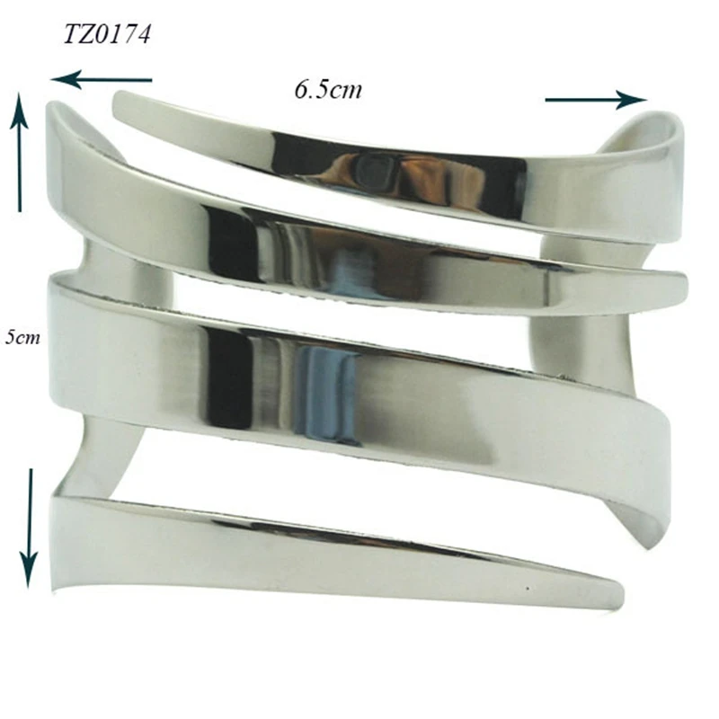 Hot Selling Punk Style Wide Cuff Bangles Bracelet 316l Stainless Steel Opened Jewelry | Украшения и аксессуары