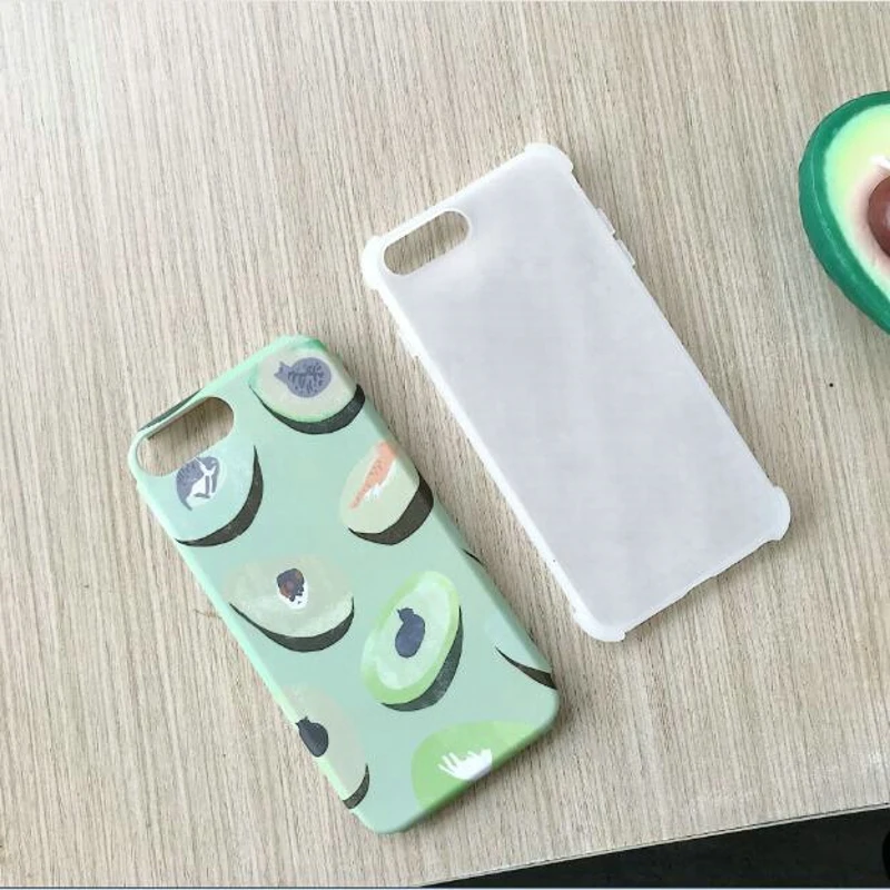 Summer Fruits avocado peach Cases For iphone XR Cute Letter Phone XS Max 6 6S 7 8 Plus Soft TPU Back Cover |