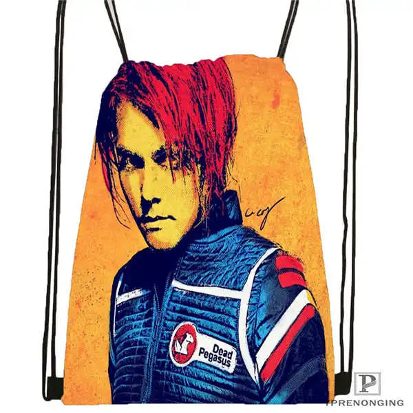 Custom its_my_chemical_romance @ 03 рюкзак на шнурке сумка милый Детская (черная спинка) 31x40 см