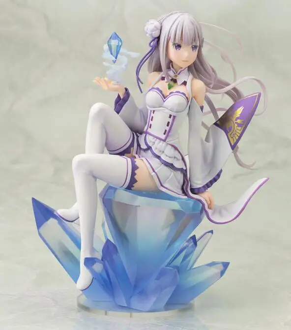Аниме Re: жизнь в другом мире от zero Emilia Фигурки игрушки 18 см|Игровые фигурки и