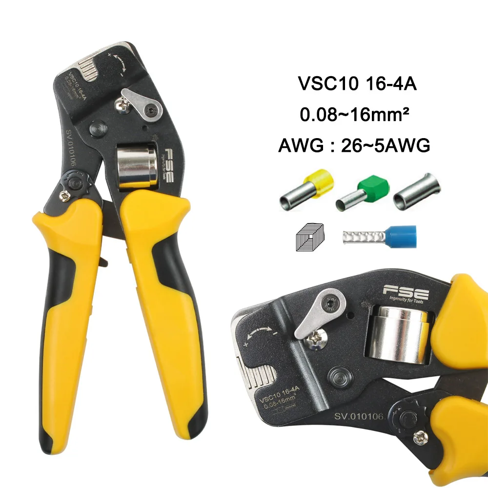 VSC8 6-4A VSC9 10-6A VSC10 16-4A 0,08-10MM2 AWG 23-7 Crimpping плоскогубцы Crimpper для трубки обжимной терминал Ручной инструмент