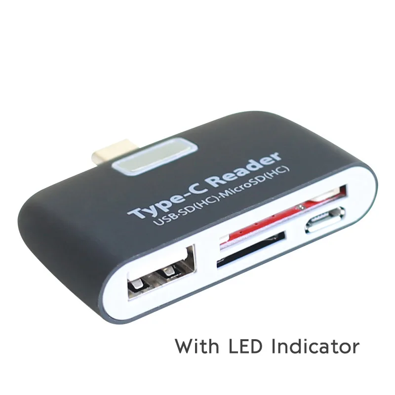 Type C OTG адаптер Usb C док-станция Android Phoner с блоком питания Зарядка USB многофункциональный TF SD концентратор кард-ридер