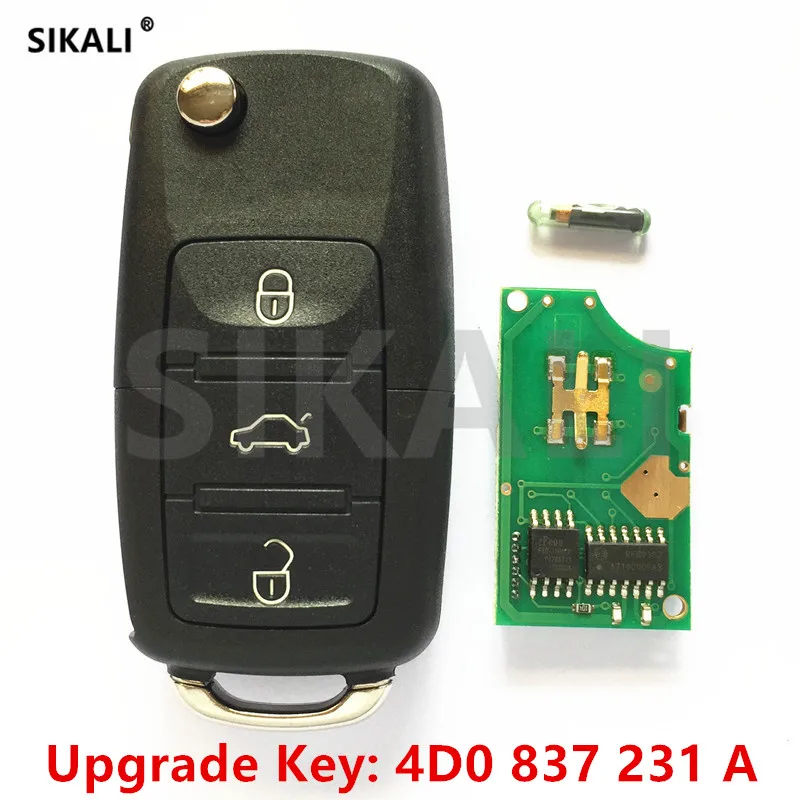 Автомобильный Дистанционный ключ SIKALI для Audi 4D0837231A A3 A4 A6 A8 RS4 TT Allroad Quttro 4D0 837 231 A 1995
